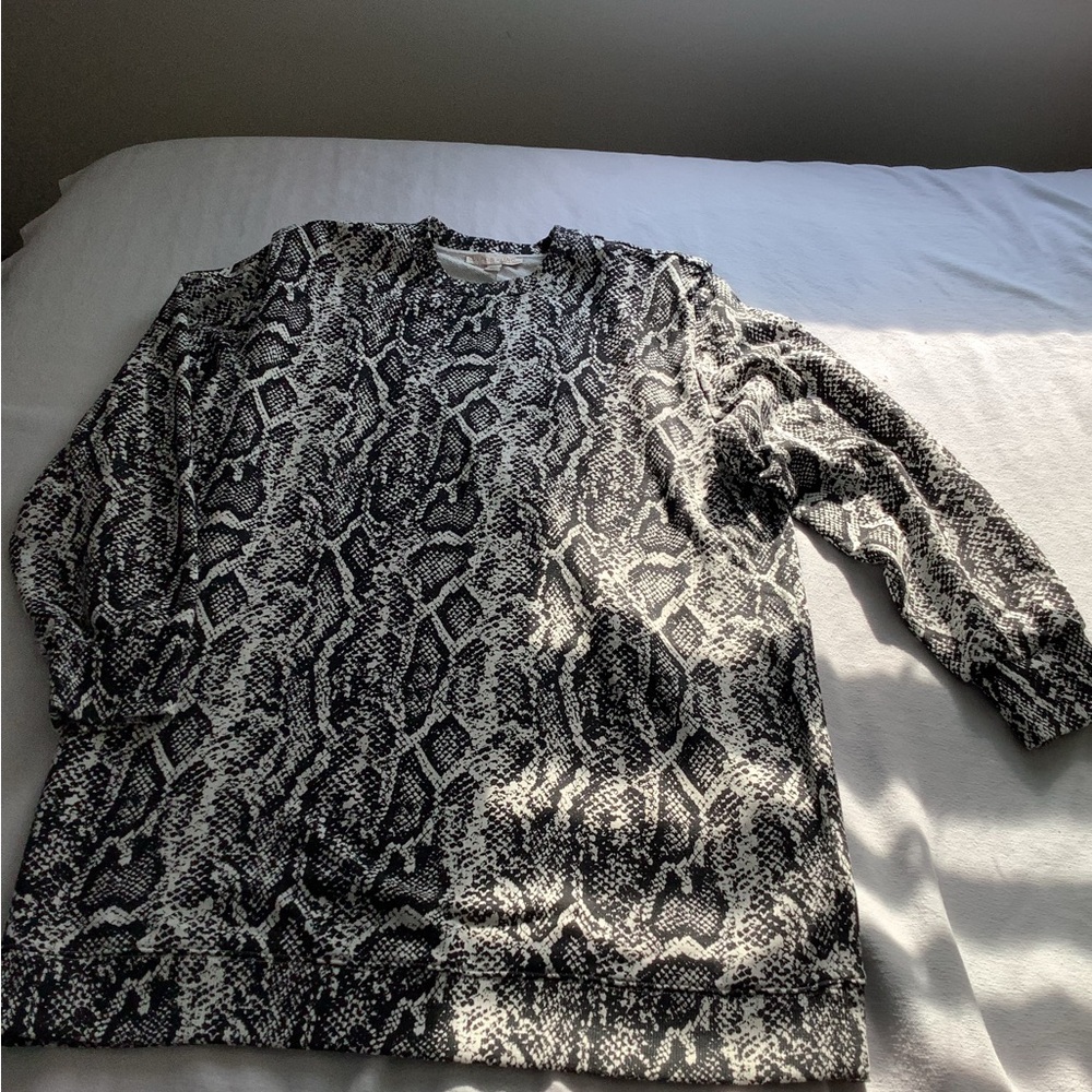 (NWT) INC International Concepts Black & White Snake Print Mini Dress